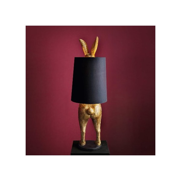 LAMPE LAPIN CACHE-CACHE NOIR/OR – DcoKdo