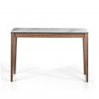 Console superieure en noyer top calacatta