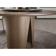 TABLE A MANGER DOUBLE PLATEAU NOYER FIXE PIVOTANT DIAM150 /1130