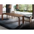 TABLE A MANGER RECTANGULAIRE NOYER 220X100X75