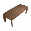 TABLE A MANGER RECTANGULAIRE NOYER 220X100X75