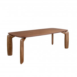 TABLE A MANGER RECTANGULAIRE NOYER 220X100X75