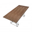 TABLE A MANGER RECTANGULAIRE NOYER PIED EPOXY 200X100/1107