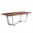 TABLE TONNEAU NOYER PIED CHROME 220X110X77/1097