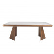 TABLE A MANGER RECTANGLE CERAMIQUE ET PLACAGE NOYER 220X110/1106