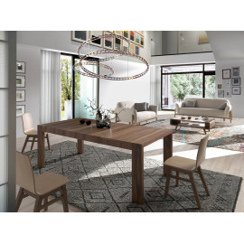 TABLE EXTENSIBLE EN NOYER 160/210/260 X100 / 1012