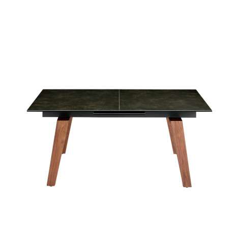 TABLE A MANGER CERAMIQUE RECTANGLE PIED NOYER EXTENSINSIBLE 180/230/1026