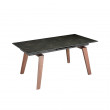 TABLE A MANGER CERAMIQUE RECTANGLE PIED NOYER EXTENSINSIBLE 180/230/1026