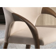 Chaise en velours crème